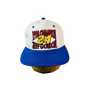 Chase Authentics Unisex Blue White Jeff Gordon 24 1998 Champion Hat Cap One Size